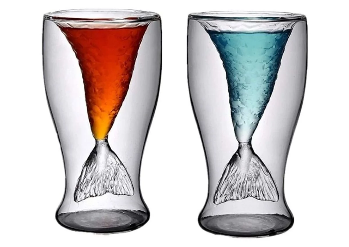 Weird shaped best sale drinking glasses